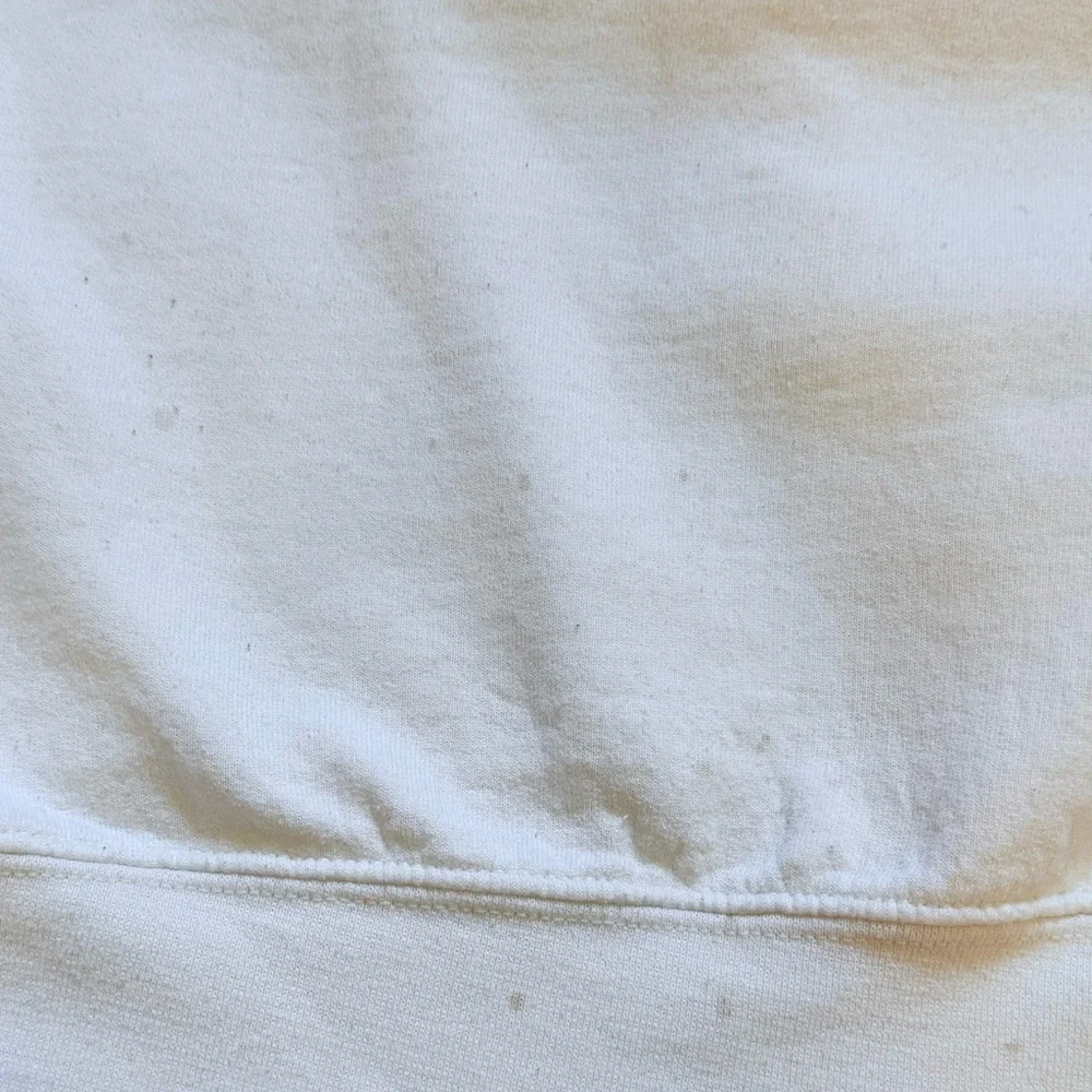 Gildan White Graphic Crew Neck Sweatshirt with Sunset Design Size S - Picture 5 of 7